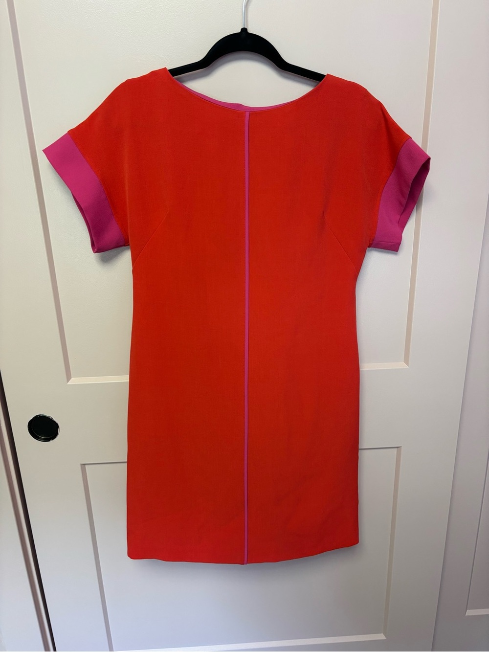 Y2K Vintage 60s Mod Colorblock Shift Dress Orange Pink J. Taylor